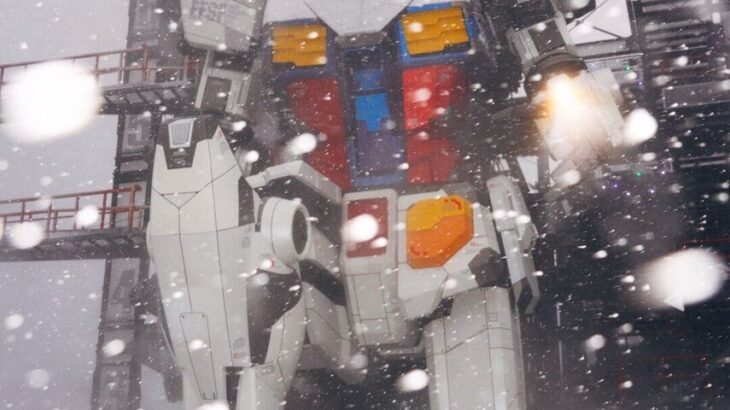 【超画像】吹雪の中で起動する実物大ガンダム、超絶カッコいいwwwwwwwwwwwwwwww