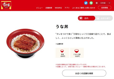 【朗報】日本人「うなぎ食べたいけど高くて買えない…」すき家「任せろ」