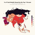 「1%の富裕層が国全体の富の何%を持ってるか」を図にしたものがやばすぎる