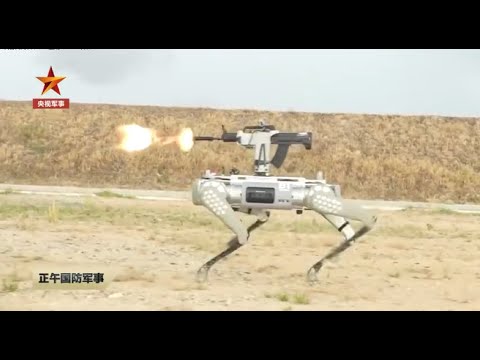 中国、銃撃可能な犬型ロボット兵器を公開