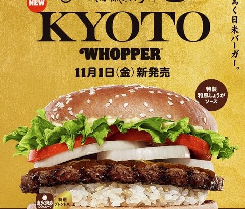 バーガーキングさん、ライスバーガーの新しい形を提案！！！