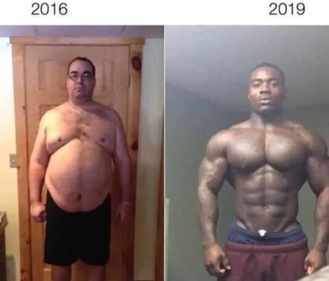 【画像】筋トレを頑張れば3年で別人のように！！💪