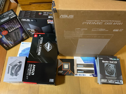 Amazonブラックフライデーで買ったPCパーツ届いた