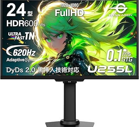 ゲーミングモニターさんリフレッシュレートが610Hzに達してしまう