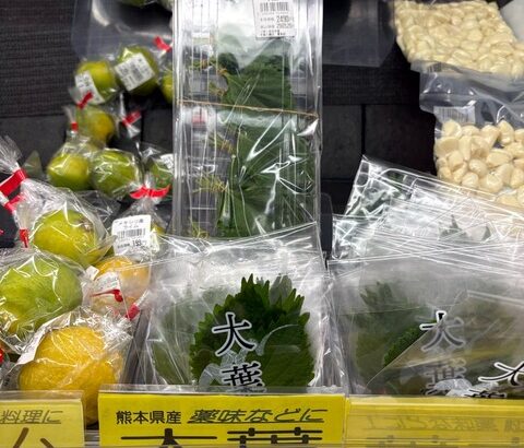 【悲報】大葉の値段が限界突破してるんだが…